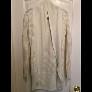 White cardigan